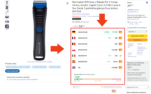 Best Price - Comparatore di prezzi Amazon in Europa :: Best Price è il modo più semplice per confrontare i prezzi Amazon in Europa e trovare subito le migliori offerte.