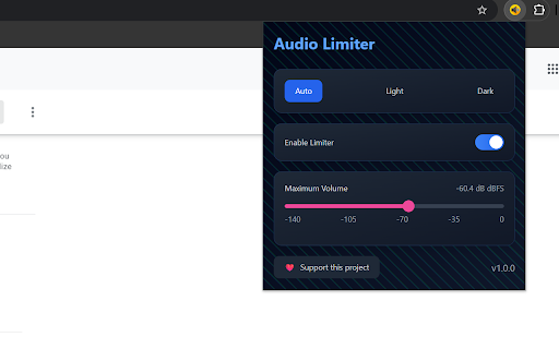Volume Limiter :: Limit the maximum volume of web audio in decibels