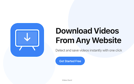 Video Dwnl - Video Downloader :: Download videos from any website. Detects video files and adds download buttons.