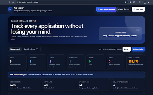 Job Tracker Clipper :: Save job listings from any site directly into your Job Tracker app.