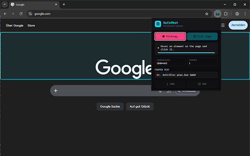 SafeShot — Full Element Screenshot :: Capture a full scrollable element as a single stitched image or pdf.