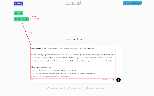 Prompt Buttons for AI: chatGPT, Claude, Gemini etc :: Quick prompt buttons for popular AI chats.