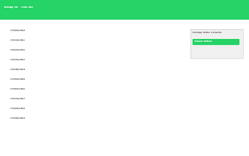 WhatsApp Group Number Extractor :: Extracts phone numbers from WhatsApp group participants.