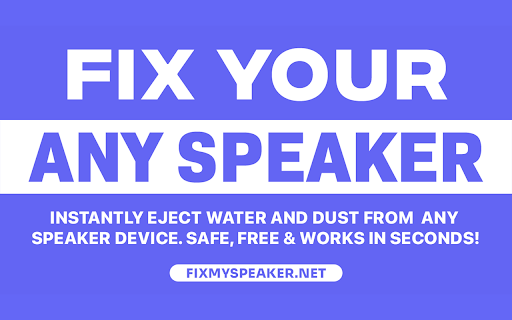 Fix My Speaker - Water & Dust Ejector :: Instantly clean your laptop and phone speakers. Use high-frequency sound waves to eject water, remove dust, and fix muffled sound.