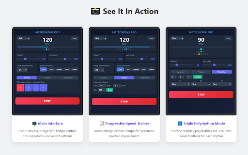 Metronome Pro :: A professional metronome with many customization options for musicians