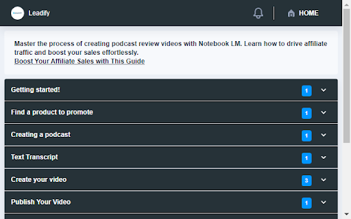 Leadify :: Discover how to create engaging digital podcast review videos using Notebook LM.
