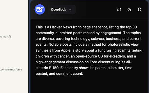 SmartSum :: Summarize web page content with customizable AI models.