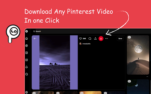 Pinterest Tool : Video Downloader | Light & Dark themes :: Download Pinterest videos easily with one click and switch seamlessly between Light and Dark themes.