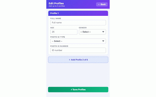 Smart Form Filler :: Fills form inputs on any website using locally saved profiles. No data leaves your device.