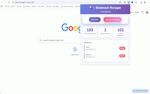 Bookmark Manager :: Find and remove duplicate bookmarks
