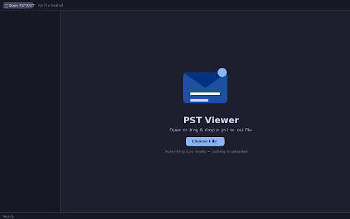 PST Viewer :: View and export Outlook PST/OST files locally in your browser