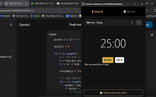 PomoNotes Pro :: Quản lý thời gian theo môn học và ghi chú theo chủ đề.