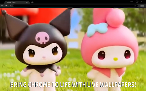 Kuromi Live Wallpaper :: Dive into the mischievous charm of Kuromi with this adorable live wallpaper, blending cute gothic aesthetics with playful energy!
