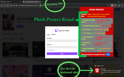 Phish Protect :: Phish Protect detects phishing pages & blocks BEEF exploits to keep you safe online.