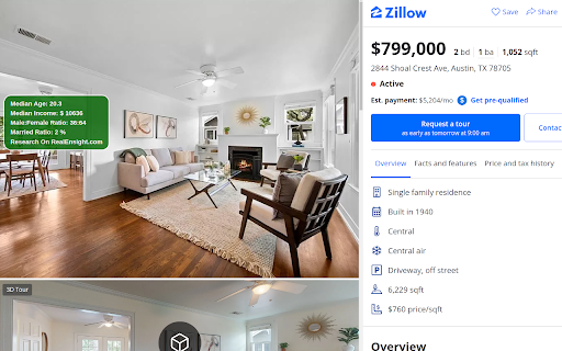 Redfin Zillow Sweetener :: House research augmentations toolset for Redfin.com and Zillow.com