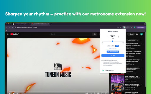 Musician's Metronome :: Precise & reliable metronome for musicians with basic features and an optional link to our advanced online version.