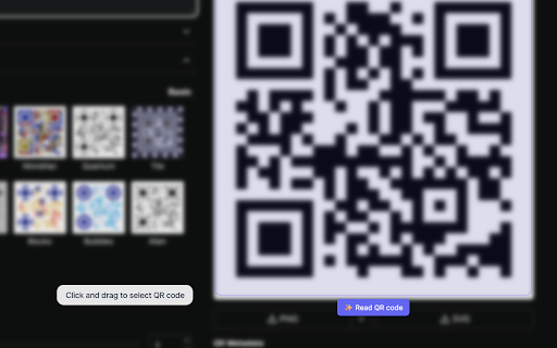 Alt+Q: Offline & Local QR Code Reader :: Read QR codes directly from web pages without requiring an internet connection.