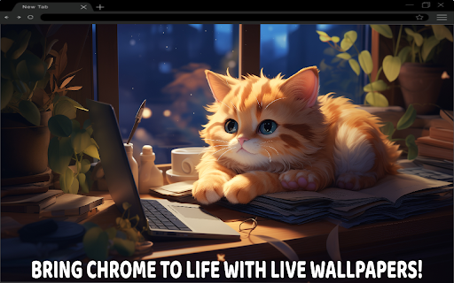 Happy Kitty Live Wallpaper :: Brighten your day with the adorable charm of a happy kitty in this cute live wallpaper! 🐾💖