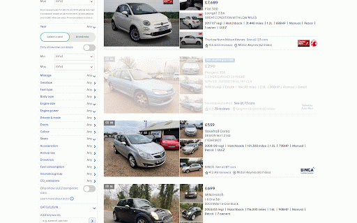 AutoTrader Mark As Read :: Cross off vehicles that you have looked at already.