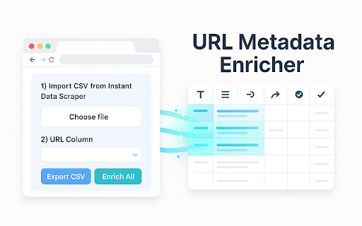 URL Metadata Enricher :: Import a CSV from Instant Data Scraper and enrich each URL with metadata