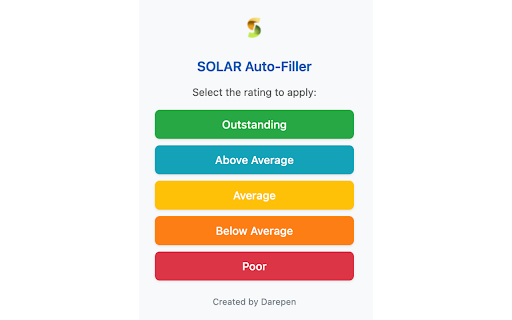 FEU Tech SOLAR Filler :: Fills the FEU Tech SOLAR evaluation form with ease!