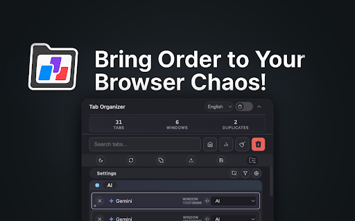 Tab Organizer :: Intelligent tab management with auto-grouping and powerful search