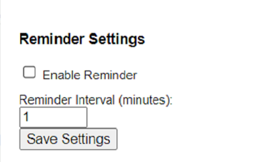 Water & Posture Reminder :: Reminds you every minute to drink water or take a short break to move around