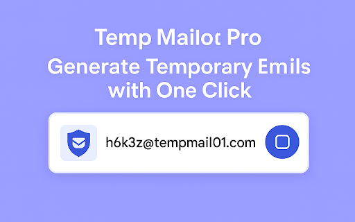 TempMail Pro :: Professional temporary email service for browser extension