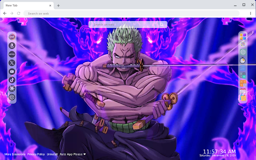 Zoro Ashura Live Wallpaper :: Transform your new tab into a stunning display with Zoro Ashura Live Wallpaper. Enjoy captivating HD video backgrounds!