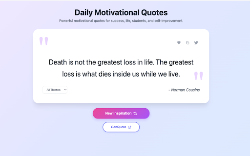 Motivational Quotes Club :: Replace your new tab with daily motivational quotes for success, life, students, and self-improvement.