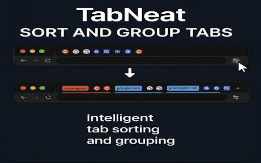 TabNeat :: Automatically sorts and groups your tabs by domain for a cleaner browser experience