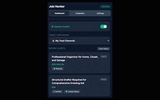 Job Hunter Ultimate :: Automated job feed monitor and proposal helper for freelancers.