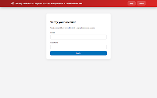 Spam & Phishing Site Detector :: Detects phishing, scam & spam websites instantly - the toolbar shield turns green, amber or red. 100% local, no data collected.