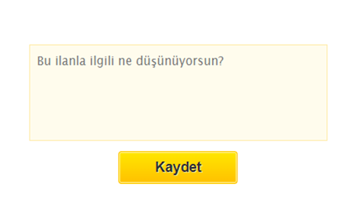 Sahibinden Notlar :: Sahibinden ilanlarına notlarınızı ekleyebilir, o ilana tekrar girdiğinizde notlarınızı görebilirsiniz.