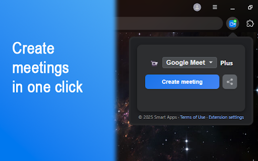 Telemost Plus | Quick Links :: Quickly create links for video meetings. One extension for all services!
