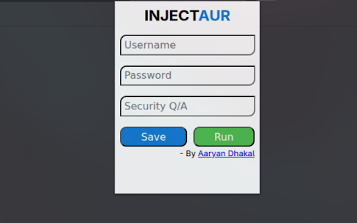 Injectinataur :: Simple way to login to QuickLaunch. (Does require all the sec codes to be same)