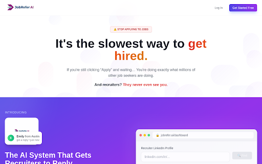 JobRefer.ai - LinkedIn Job Outreach :: Capture LinkedIn jobs and send AI-powered outreach emails