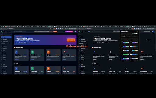 InstantTheme :: Instantly preview color themes on any website. Pick presets, customize colors, export CSS, and download palette cards.