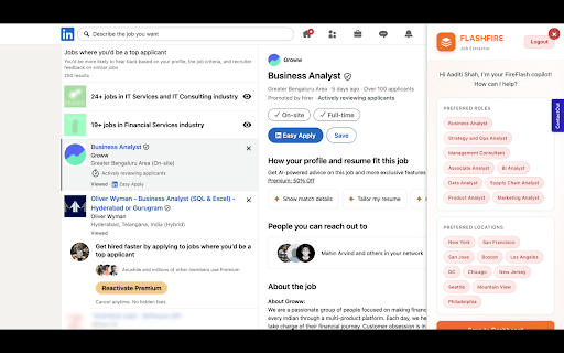 Flashfire Job Extractor :: Scrape JobRight, Indeed, Reed & Flexa listings, AI-judge them against the client summary, and push picks to the FlashFire dashboard.