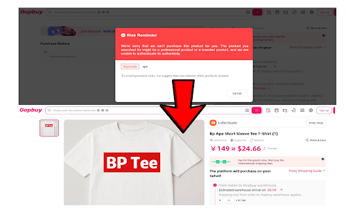 OOPBUY Enhancer by Alby :: Removes OOPBUY risk reminders, applies the Alby invite code, and adds quick spreadsheet access.