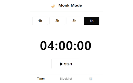 Focus-monkmode :: A deep-work timer with a site blocker and session reflections.