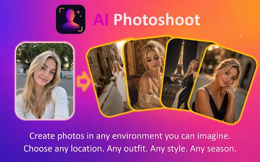 Artificial Intelligence Photoshoot :: Use Artificial Intelligence Photoshoot to create professional AI portraits and studio photos in just a few clicks.