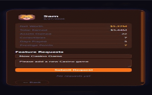 Earn Money :: Click to earn, build an empire with real estate, vehicles, businesses. Collect unique items and support the developer.