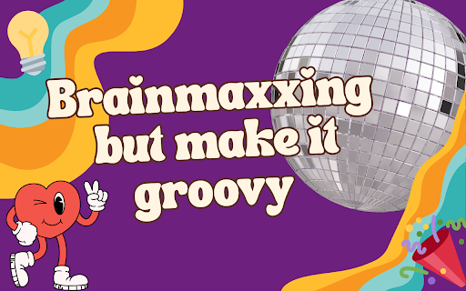 Groove Reads :: Brainmaxxing, but make it groovy 🕺🏻🎉 Groove Reads bolds the first letters of words, slide the disco ball to unleash ✨focus mode✨