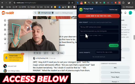 Prompt Vault :: Save, tag, and reuse your best prompts from any site.