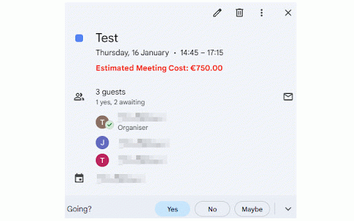 Meeting Cost Calculator :: Calculates and displays the cost of meetings in Google calendar.