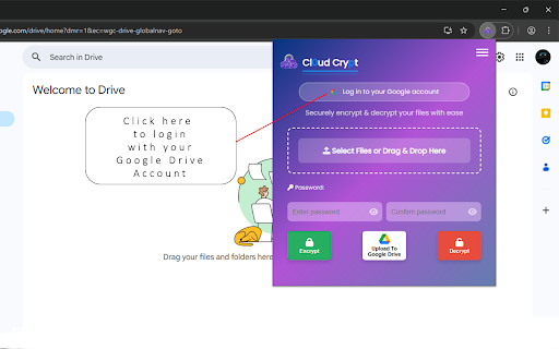 Encrypt Anything :: Securely encrypt and decrypt files using AES-256, and upload them to Google Drive.