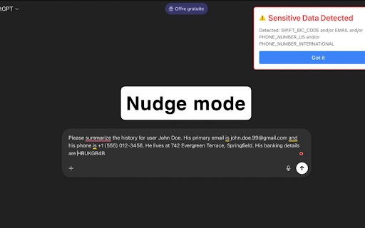 SanitizeAI :: Privacy-first GenAI Data Loss Prevention - Protect sensitive data from accidental leaks to AI chatbots