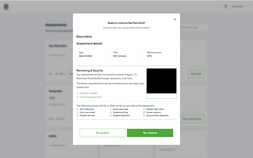 SimplifiedIQ Proctoring :: Developed for monitoring, proctoring, and anti-cheating to ensure assessment integrity