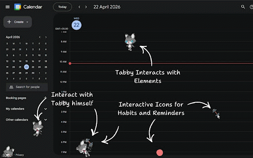 Tabby: Cute Habit Tracker :: Make your browser cutely productive. Meet Tabby, the irresistibly adorable virtual pet that's always "happy" to see you.
